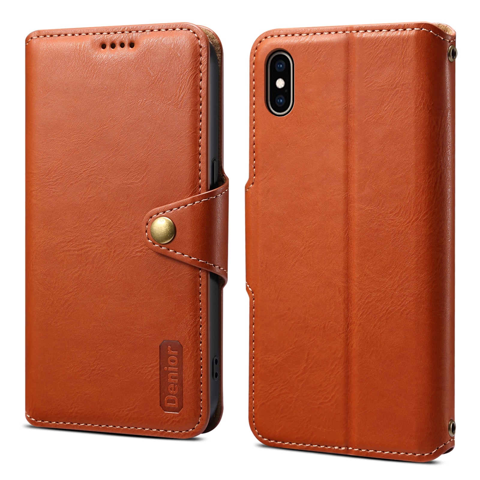 DENIOR For iPhone XS Max Case Wallet Stand Leather Phone Cover Protector DENIOR For iPhone XS Max Case Wallet Stand Leather Phone Cover Protector